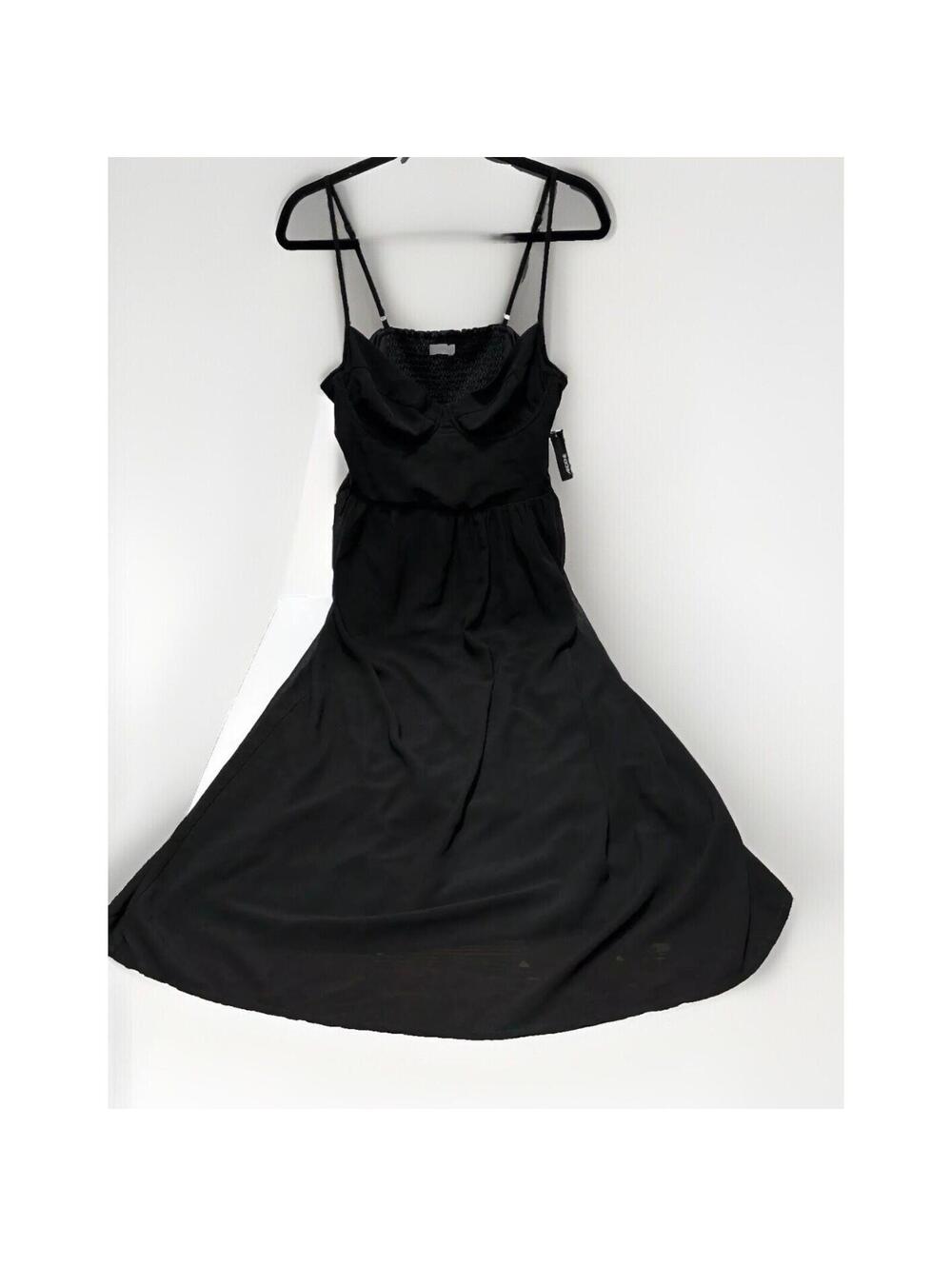 Women’s Large Black Long Flowy Dress – Perfect for Summer Style and Comfort New